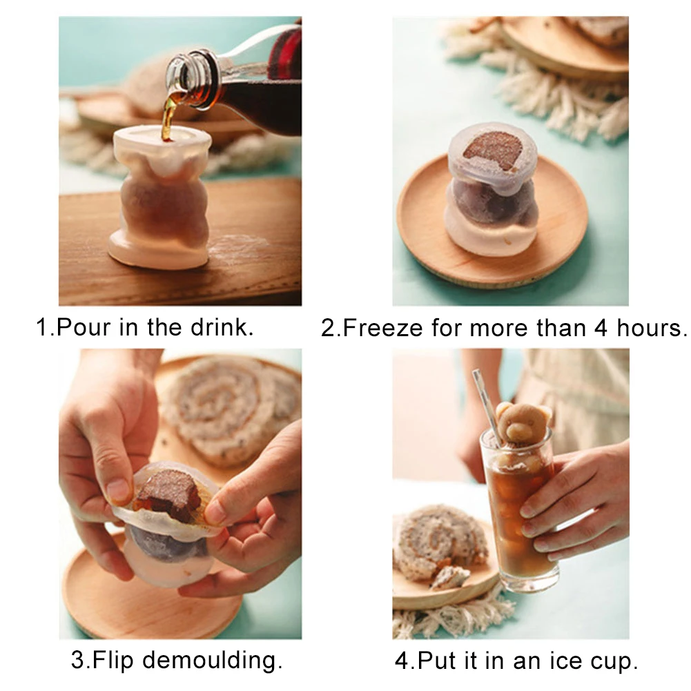 Силиконовая форма в виде медведя Тедди для торта изделия из эпоксидной смолы