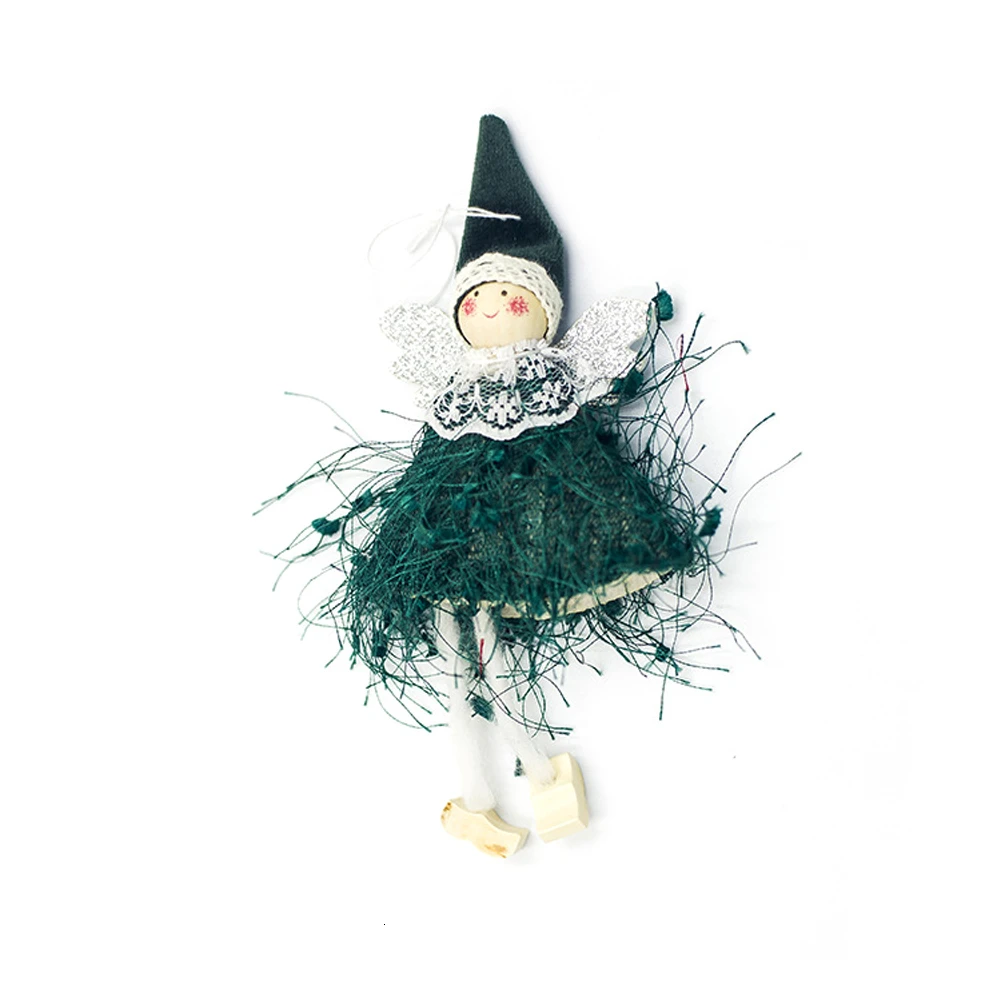 Креативный Рождественский Ангел игрушка девочка Лыжная подвеска Рождественское