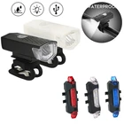 Фара велосипедная передняя для горного велосипеда, водонепроницаемый предупреждающий фонасветильник, задняя фара, зарядка через USB, Аксессуары для велосипеда