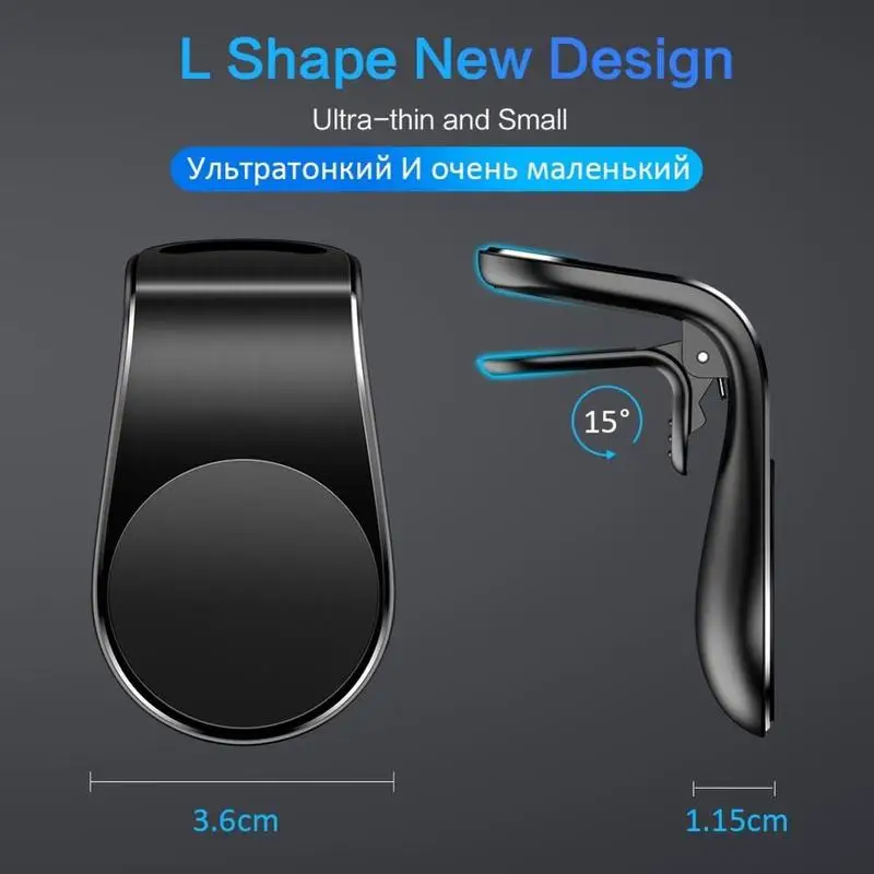 

2020 New car mobile phone holder Creative car magnetic air outlet car metal magnet holder for smart phone