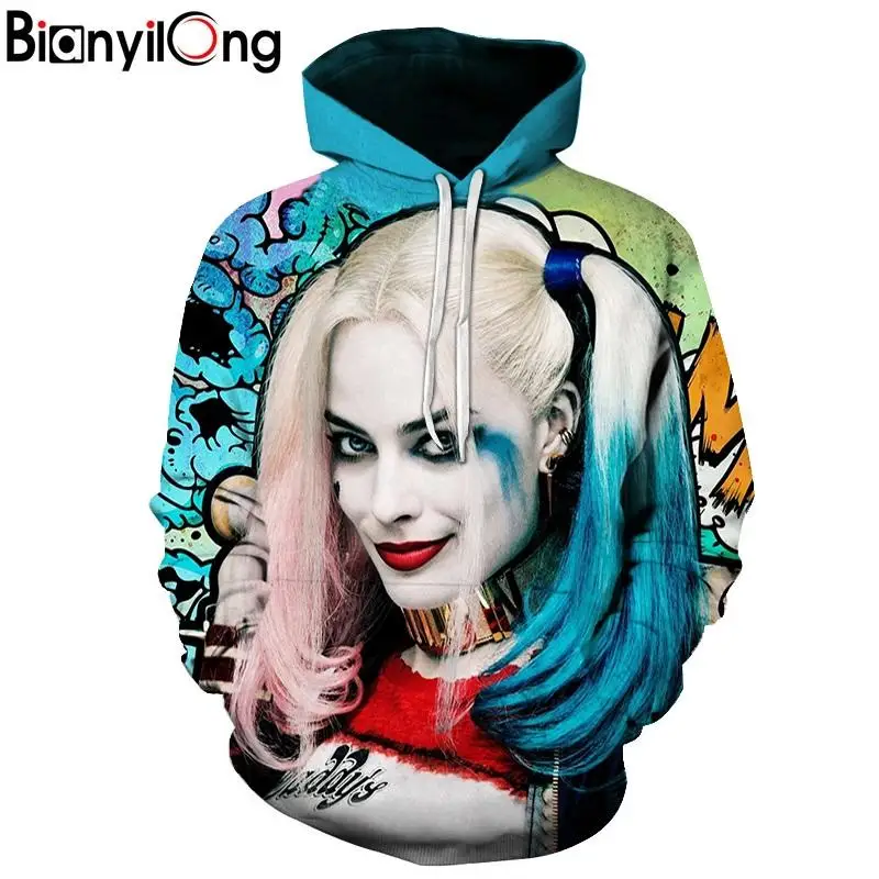 Толстовки 3D для мужчин и женщин толстовки Модный пуловер осенние спортивные