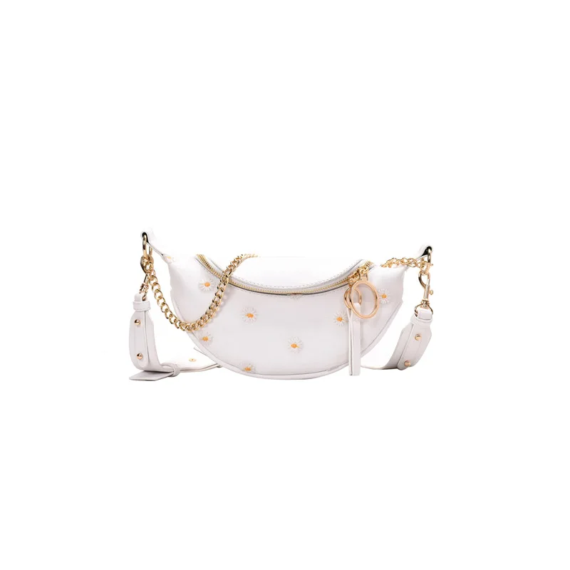 

ins waist bag women's small bag 2020 new spring and summer wild small daisy one shoulder chain bag messenger chest bag