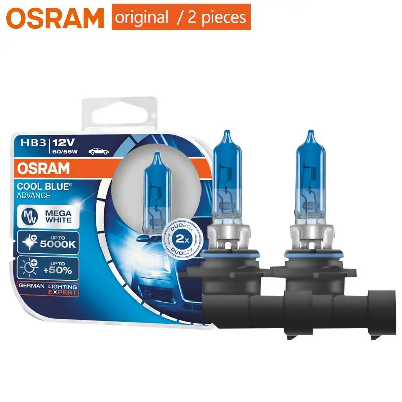 OSRAM 9005 HB3 галогенная прохладная синяя передовая Автомобильная противотуманная