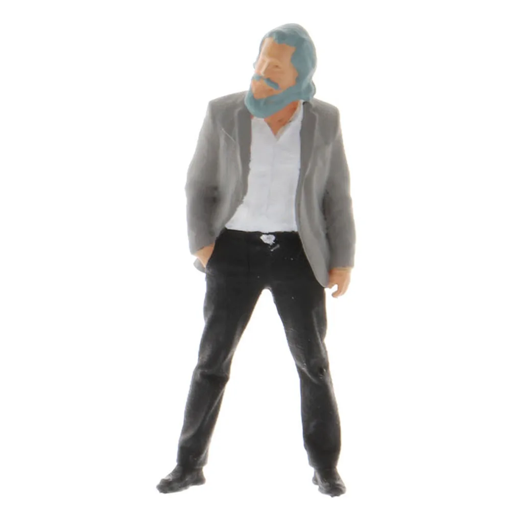 1:64 полимерная миниатюрная фигурка крошечных людей модель уличная сцена