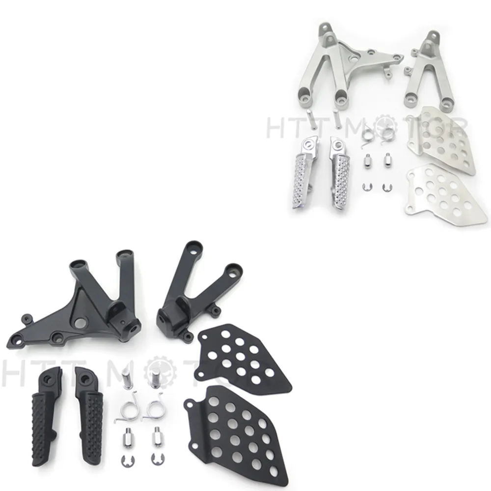 Черный Передний наездник подножки Кронштейн Подходит для Honda Cbr 600Rr Rr 2007 2008-2011 2009