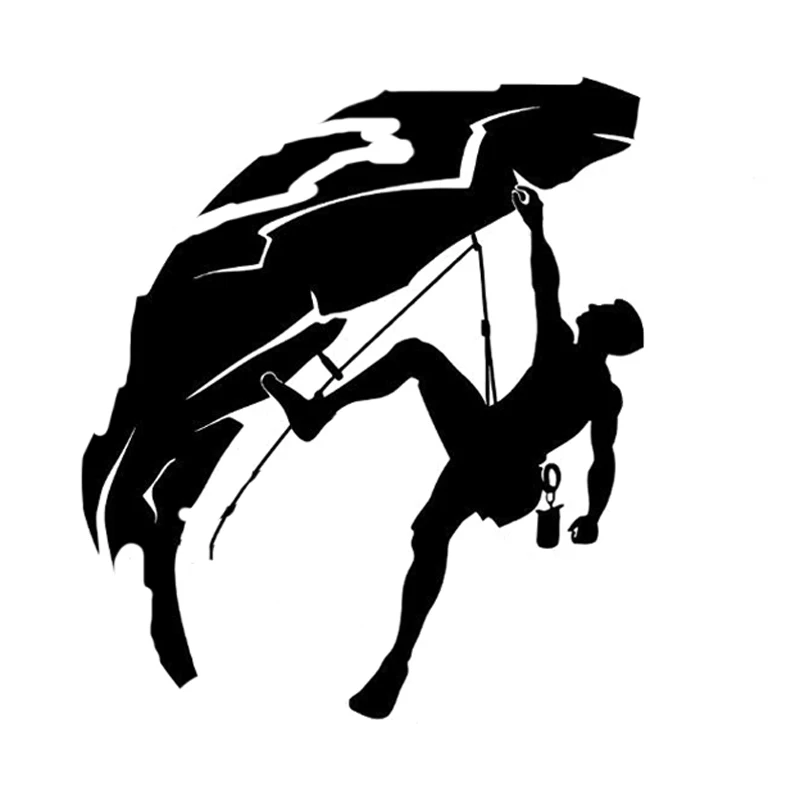 

13CM*15CM Fashion Rock Climbing Climber Vinyl Decal Car Sticker