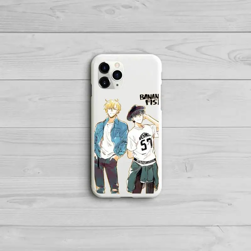 

Banana Fish Anime Phone Case Candy Color White for iPhone 11 pro XS MAX 8 7 6 6S Plus X 5S SE 2020 XR