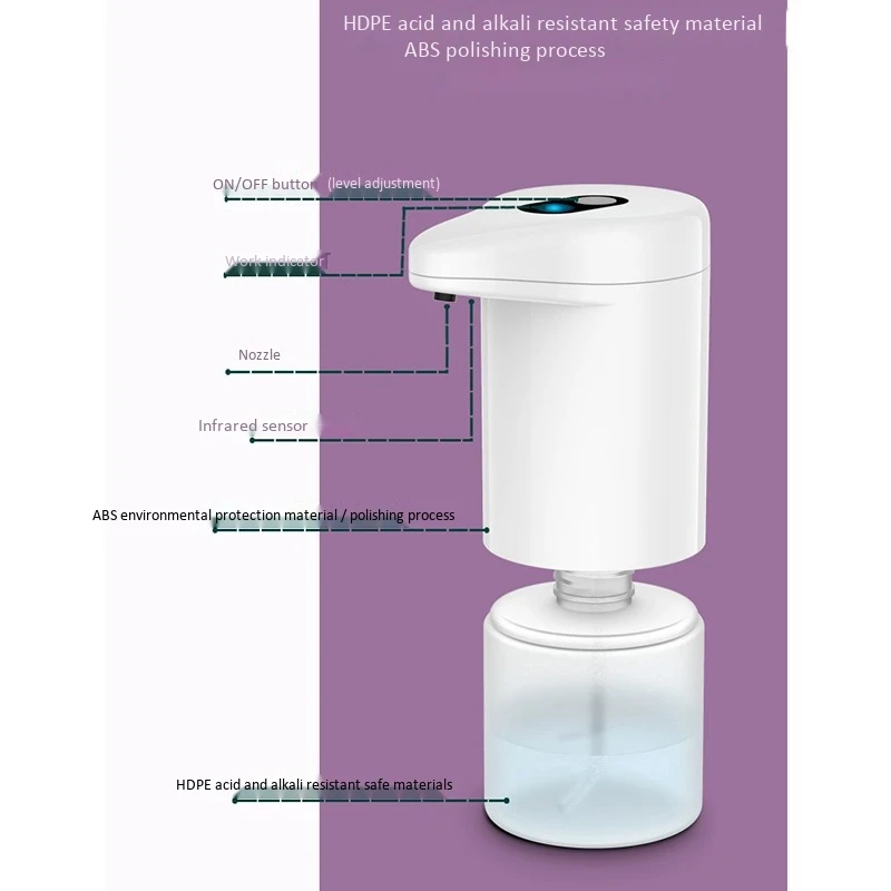 

Automatic Sensor Automatic Dispenser Automatic Soap Dispenser Uses No-Wash Gel Sprayer Infrared Sensor