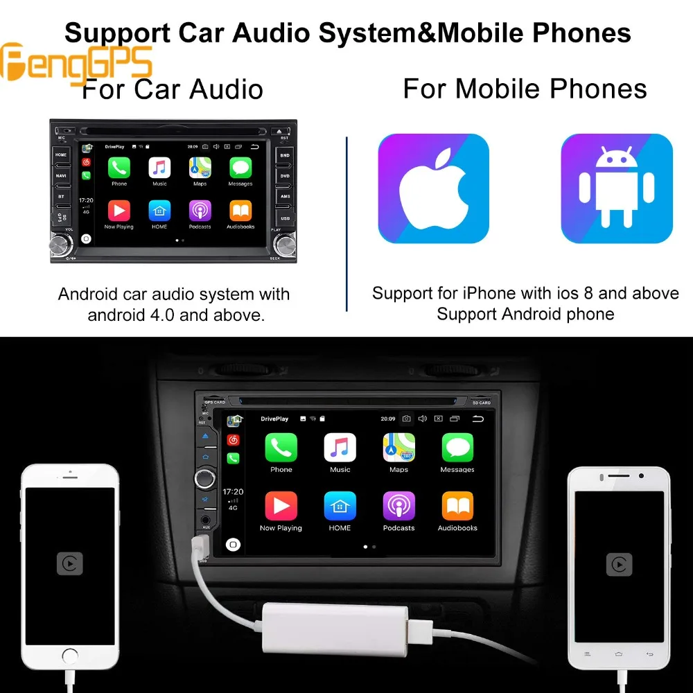 USB Smart Link Apple CarPlay ключ для Android навигационный плеер мини USB Carplay палка с Android авто