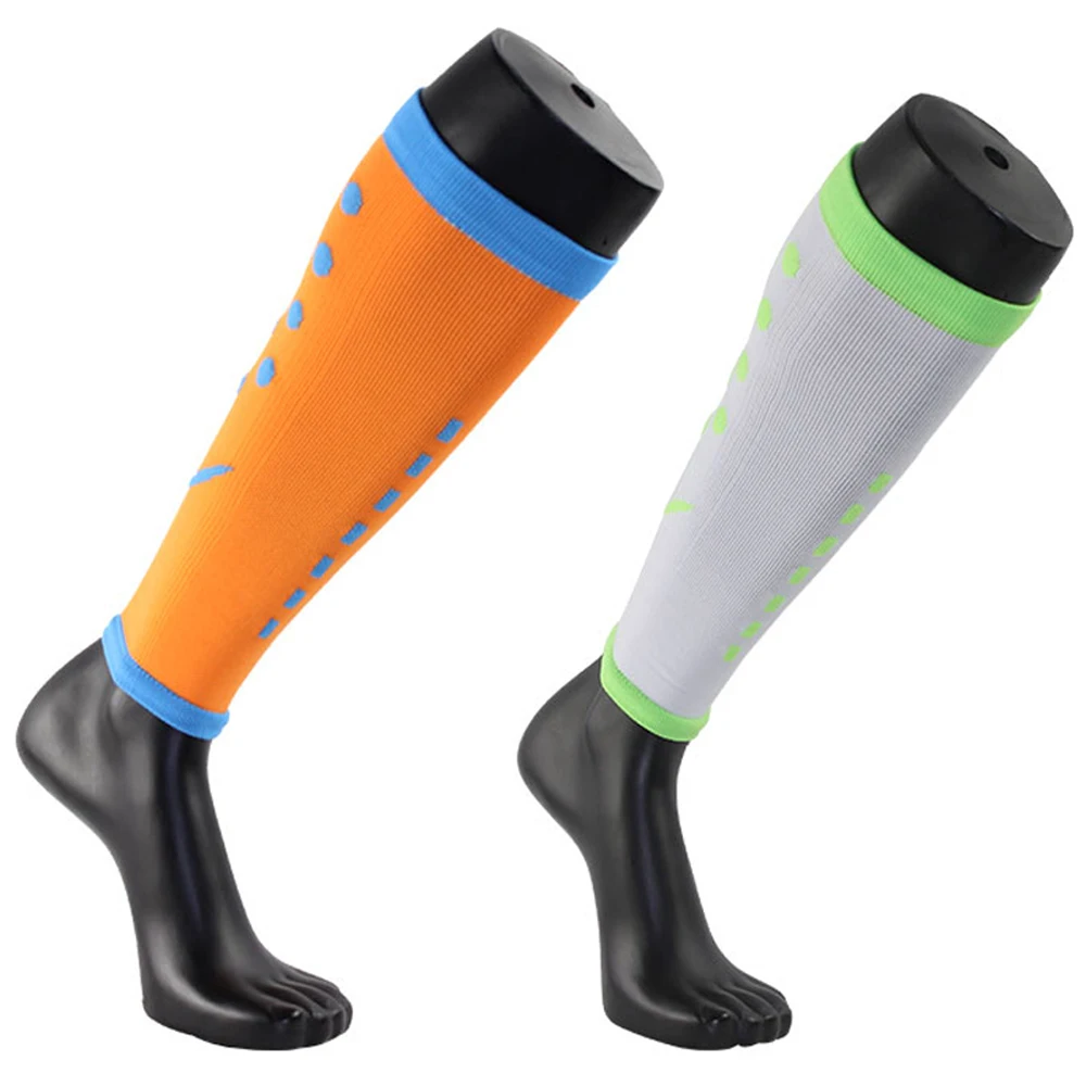 2 Pairs/Lot Men Women Winter Sport Thermal Long High Socks Warm Below Knee Leg Sleeve Support Slimming Compression Running