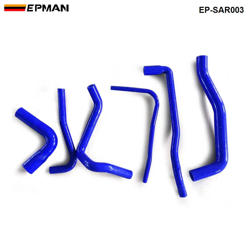 

6PCS Silicone Radiator & Ancillary Blue Hose For SAAB AERO 9000 B234 2.3L 1984-1998 EP-SAR003