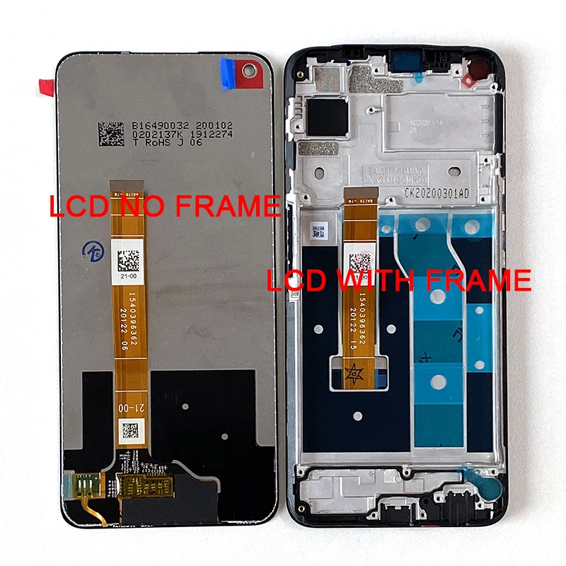 M & Sen-pantalla LCD Original de 6,5 pulgadas para m&oacute;vil, Marco digitalizador de Panel t&aacute;ctil para Oppo Realme 6s RMX2002, RMX2001-0
