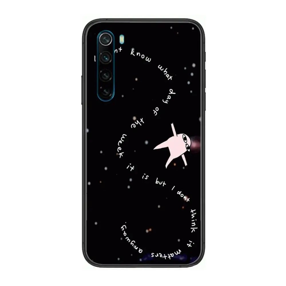 

K cartoon Phone Case For XiaoMi Redmi Note 9S 8 7 6 5 A Pro T Y1 Anime Black Cover Silicone Back Pretty