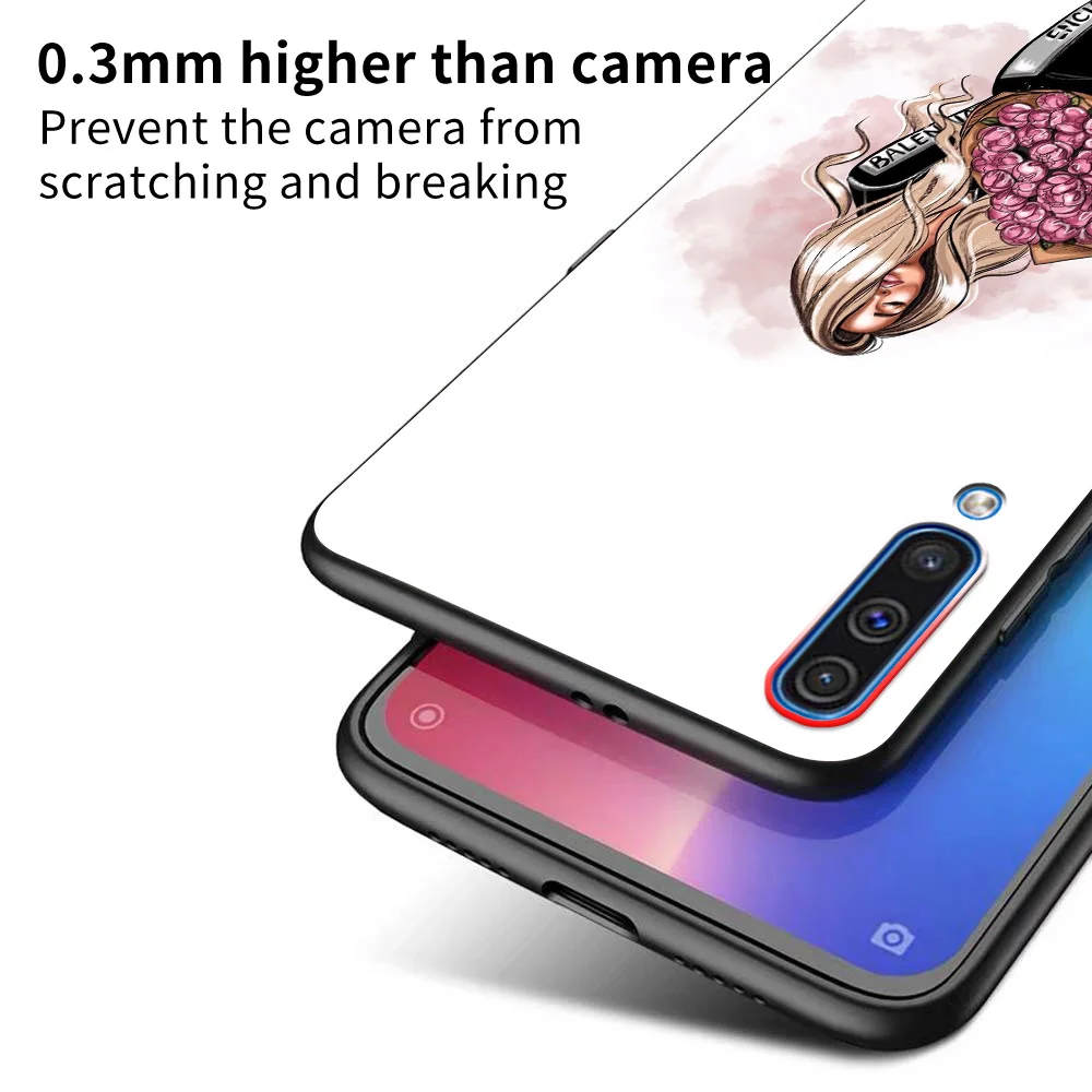 

Phone Case For Samsung Galaxy A90 A80 A70 A60 A50 A40 A30 A20 A10 Black Silicone Cover Fashion Girl My Style