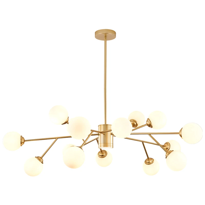 Креативные золотистые черные люстры лампы для гостиной спальни G9 светильники