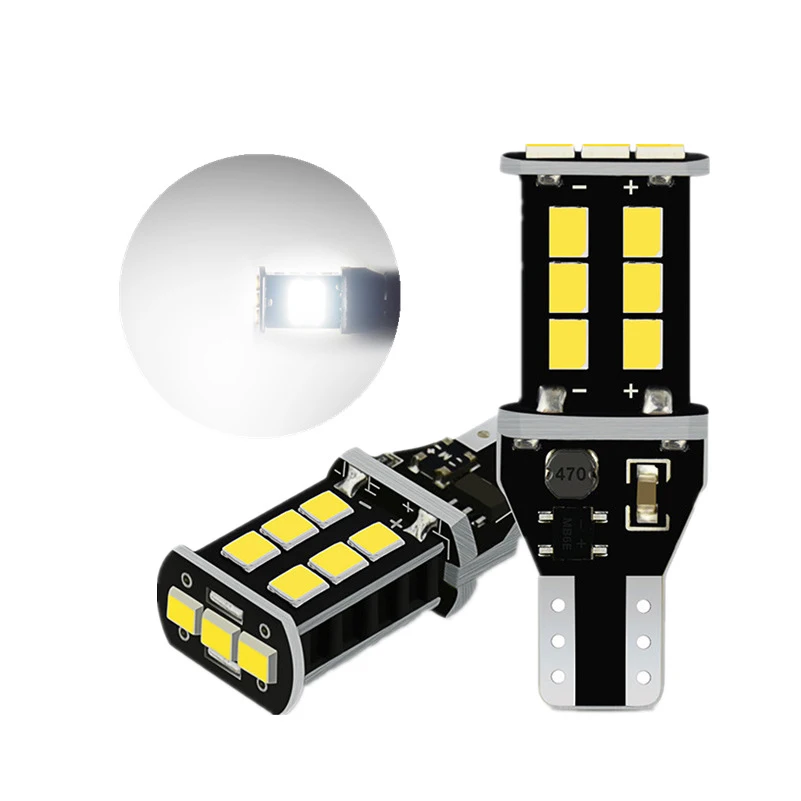 2 шт. Автомобильные светодиодные лампы Canbus T15 W16W 2835SMD|Сигнальная лампа| |