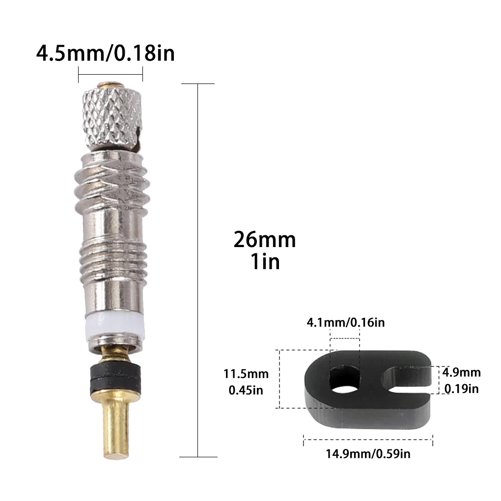 

12PCS Presta Valve Brass Core CNC-Machined FV MTB Road Bike Tubes Repair Tire Service Parts W/ Optional Tool Accessory