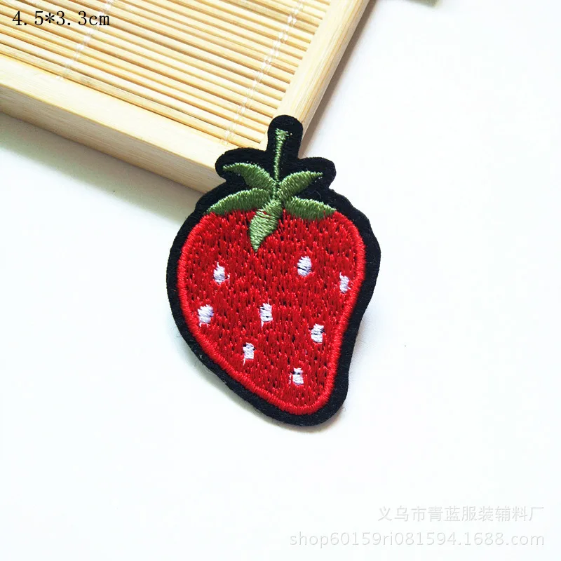 Фрукты растительные Пластыри для одежды вышитые клеевые термоклеевые палочки