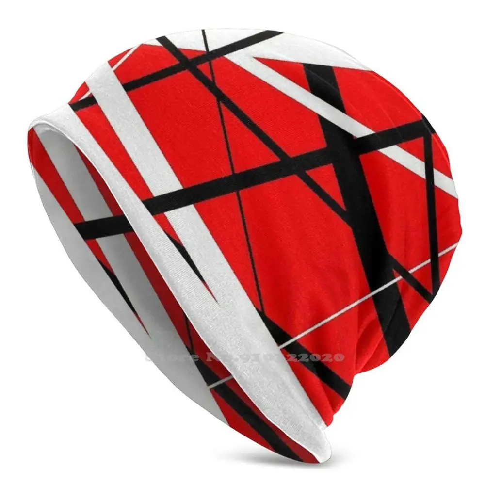 

Pattern Outdoor Sports Thin Windproof Soft Fashion Beanie Hat Guitar Band Music Red White Black