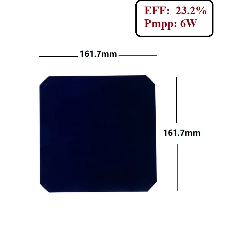 

Monocrystalline Solar Cell Sun-power Flexible 23.2% high efficiency 6W for diy flexible Solar panel 10pcs/Lot