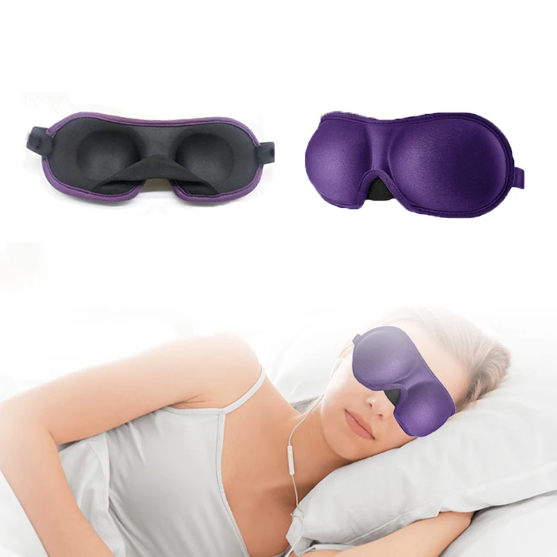 Маска для глаз сна с защитой светильник затенения фиолетовая Черная | Красота и
