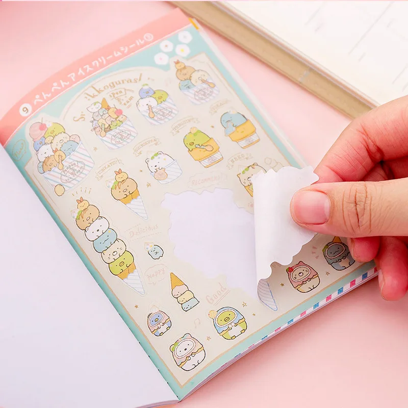 16 упак./лот синий желтый Sumikko Gurashi декоративная книга для скрапбукинга ярлык