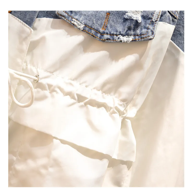 

Women Autumn New Fashion Casual Spliced Designed Slim Trench Coat Female Elegant High Quality Coats Ladies Oversize Coat ML583