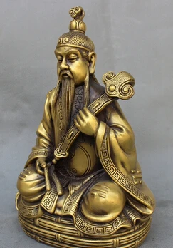 Бесплатная доставка &ltкитайская Бронзовая статуя Руи Лао Джун Божий Алхимия