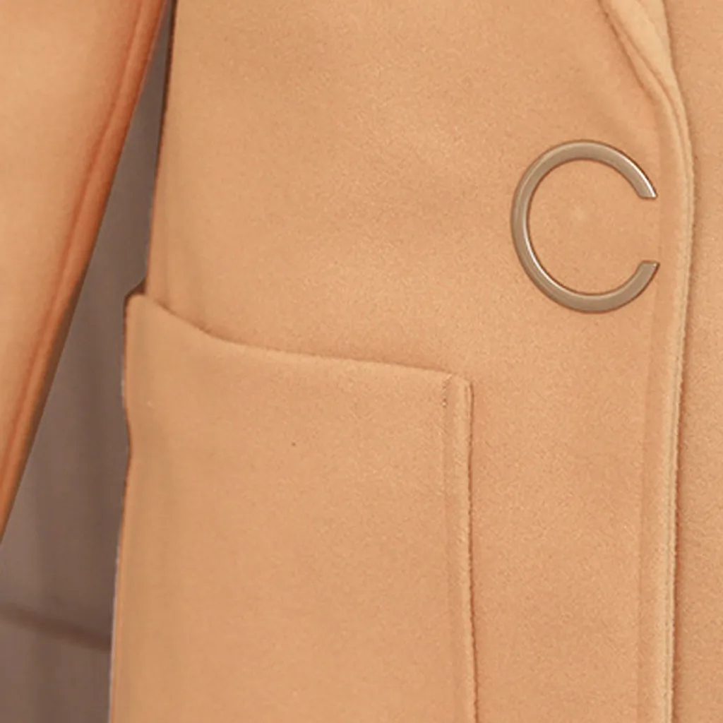 Женская ветровка куртки женский зимний длинный Тренч на пуговицах с лацканами