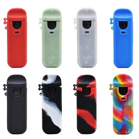 1 pcs silicone case protective cover shield wrap sleeve skin with free lanyard for smok nord 4