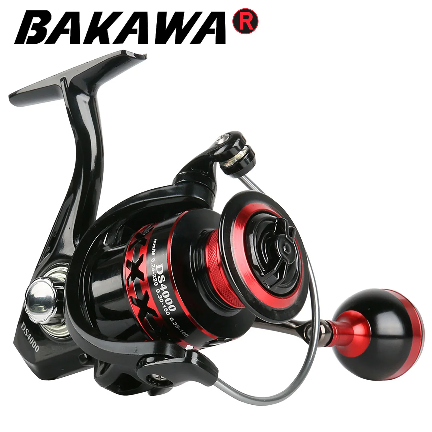 

BAKAWA New Gapless Fishing Spinning Reel 2000-7000 Series Metal Spool Wheel 15kg Max Drag Saltwater/Freshwater For Carp Pesca