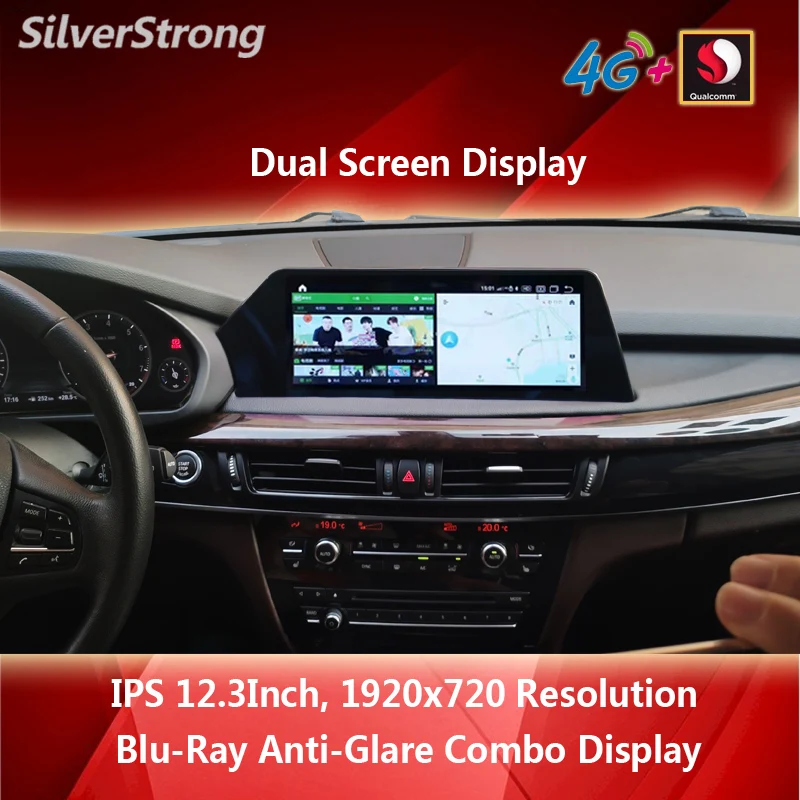 12.3'' IPS 1920 Car Navi Android para BMW X5 F15 X6 F16 2014-2017 NBT 10 QUALCOMM 4G 64GB Auto Original update - купить по