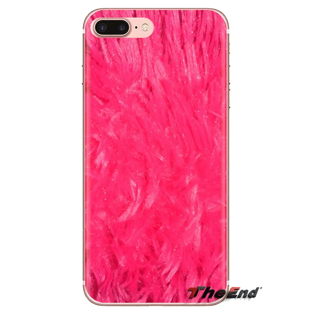 Phone Shell Cover Fluffy fur pink Print Sweet For Huawei G7 G8 P7 P8 P9 Lite Honor 4C 5X 5C 6X Mate 7 8 9 Y3 Y5 Y6 II 2 Pro 2017 |