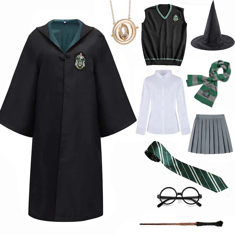 Унисекс детский и взрослый костюм Волшебная школьная форма грейнгер халат