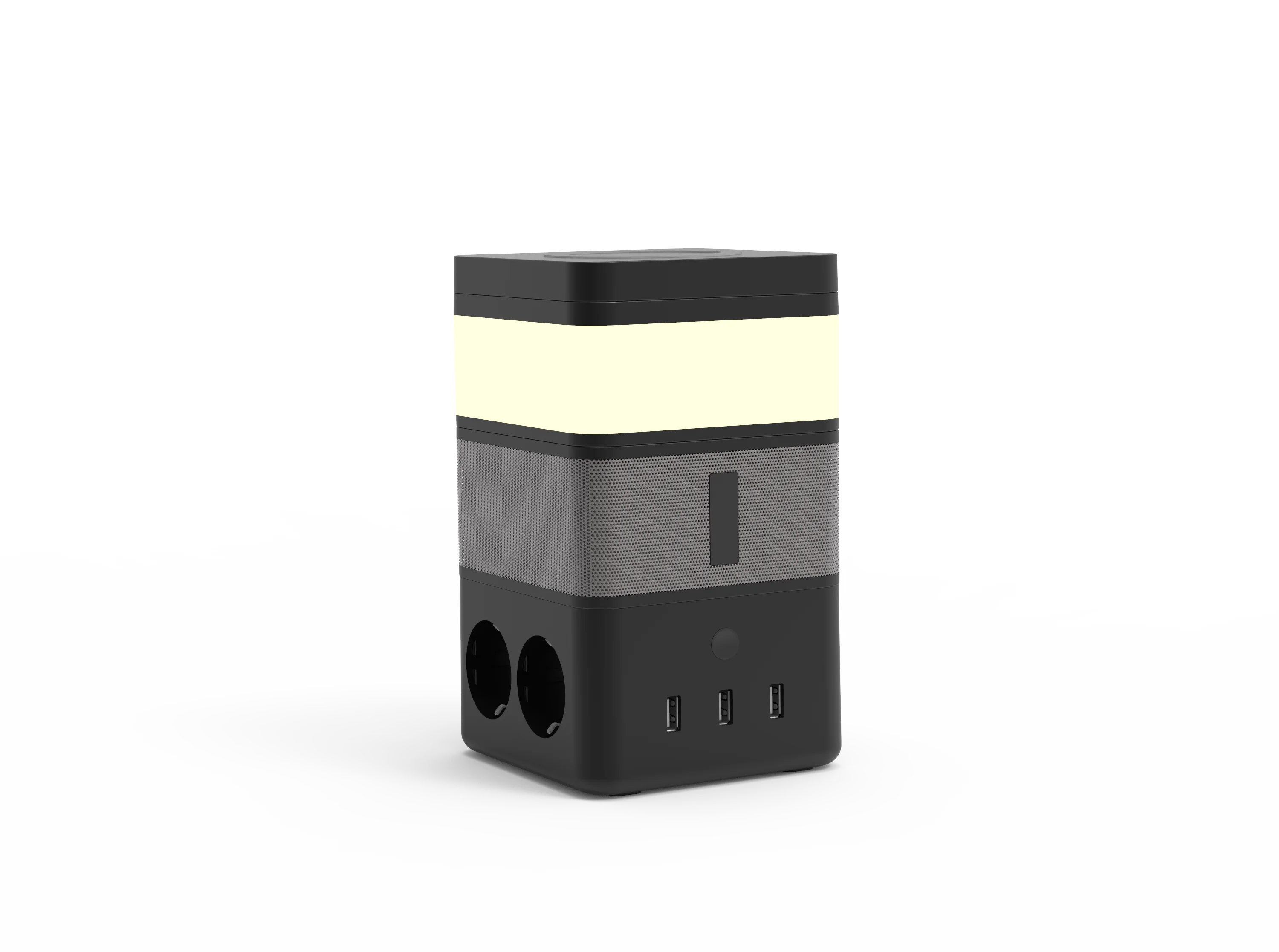 

Freecube 4 In 1 Special Gift Power Socket/Touch Night Light/BT Speaker/Wireless Charger Functionable Plug With USB Fast Charge