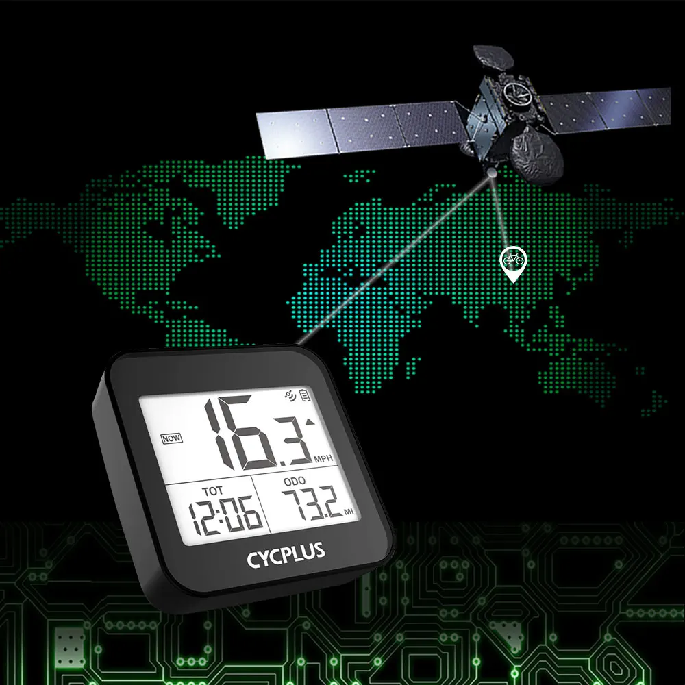 Велосипедный компьютер CYCPLUS G1 GPS водонепроницаемый IPX6 беспроводной с