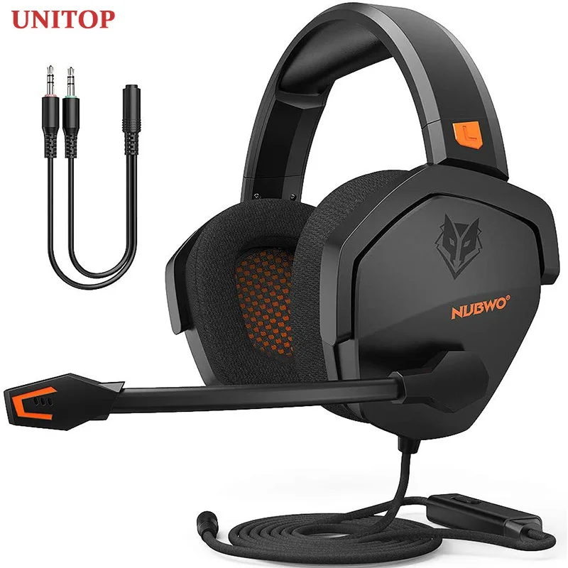 Игровые наушники UNITOP NUBWO N16 3 5 мм музыкальная гарнитура стереонаушники вкладыши