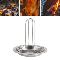 barbecue grilling chicken roaster rack stainless steel vertical baking cooking pans for oven grill smoker bbq accessories tools