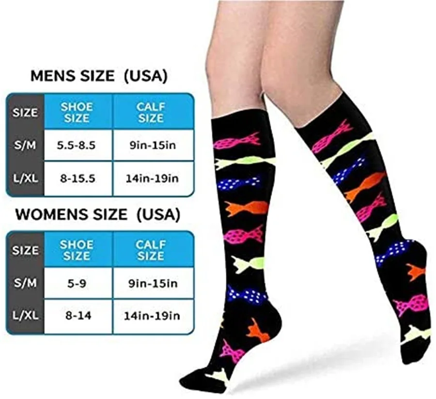 Компрессионные носки унисекс Φ 8 пар в комплекте Компрессионные носки Спорт от AliExpress WW