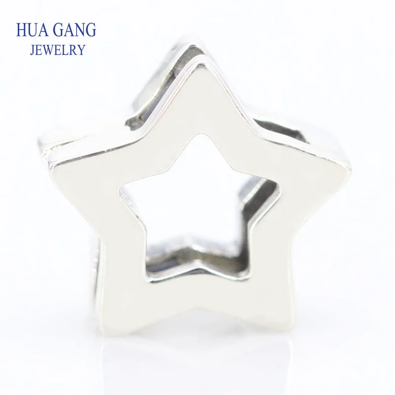 

Гладкие подвески в форме звезды для изготовления ювелирных изделий подходят для оригинального брендового браслета