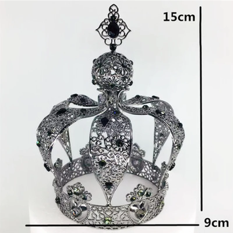 Стразы из сплава с кристаллами Королевская корона украшения для торта Романтические свадебные украшения торта с днем рождения Аксессуары для торта вечерние принадлежности