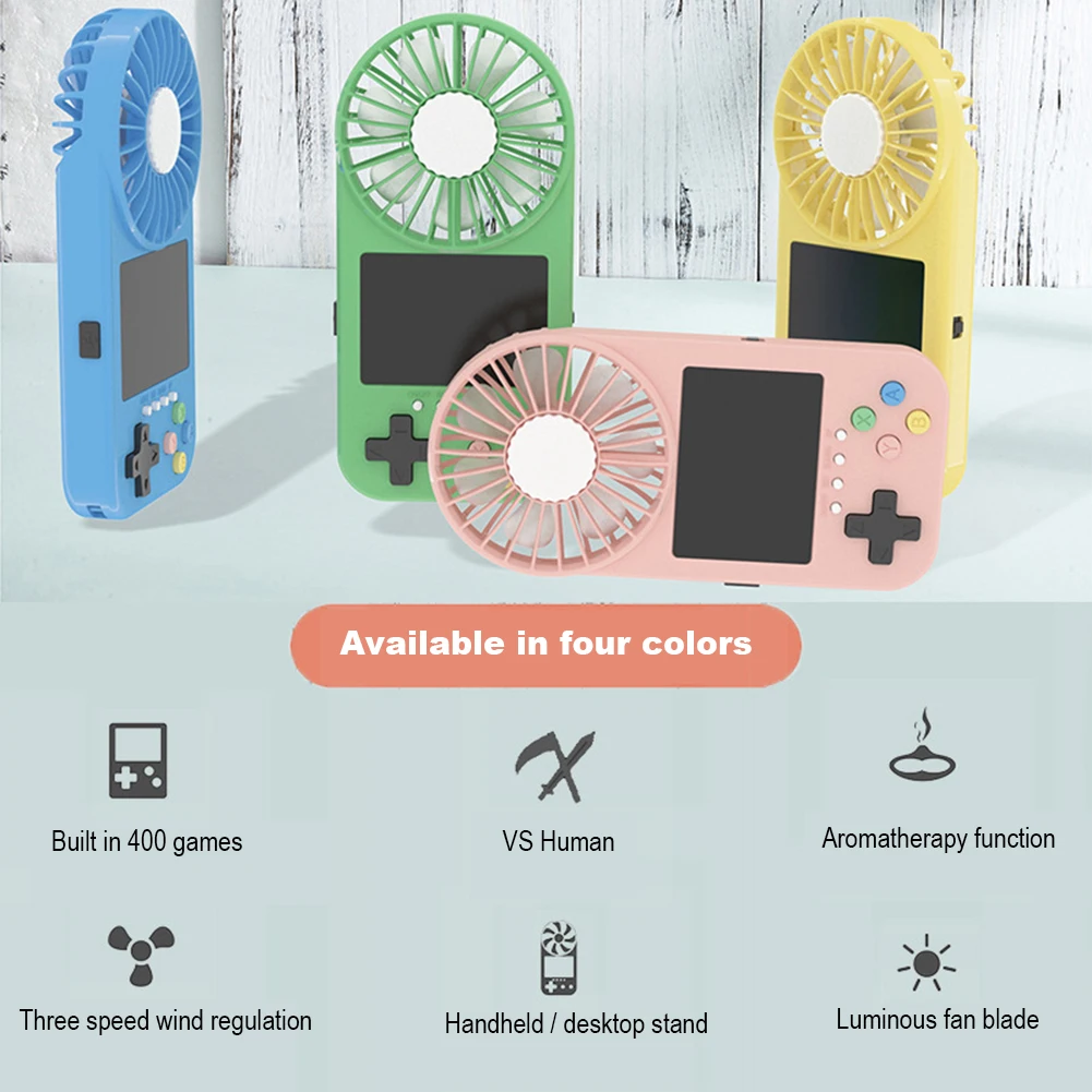Мини вентилятор Handhold со светящимся охлаждающим вентилятором электрические