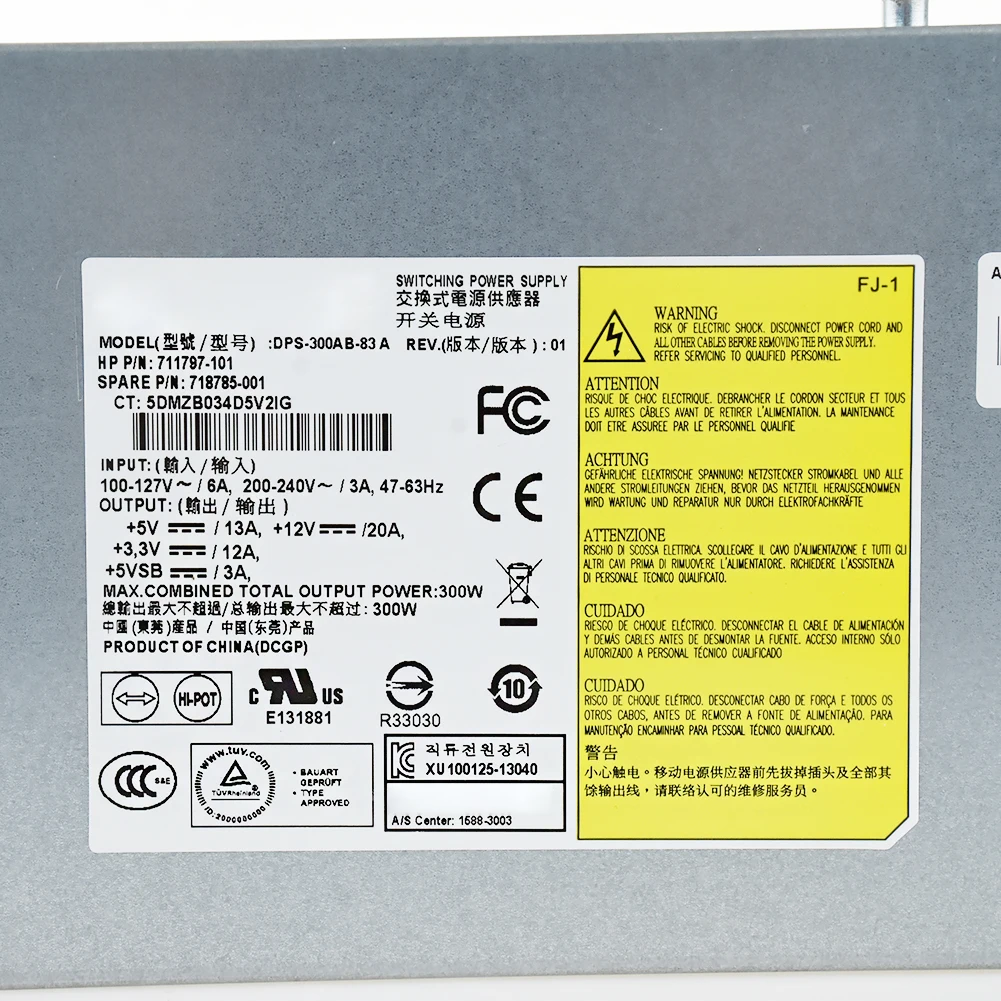Питание 711791 101 718785 001 аккумулятор большой емкости DPS 250AB 95A для HP DL320e Gen8 V2 250W