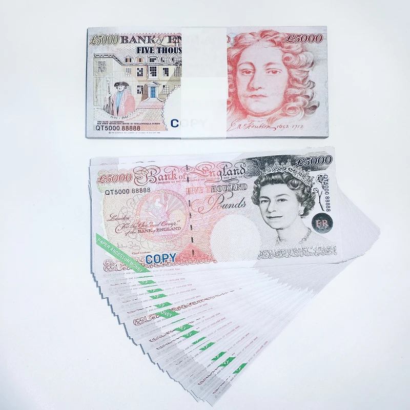 Комбинированная бумага доллар евро фунт валюта реквизит монеты для предков
