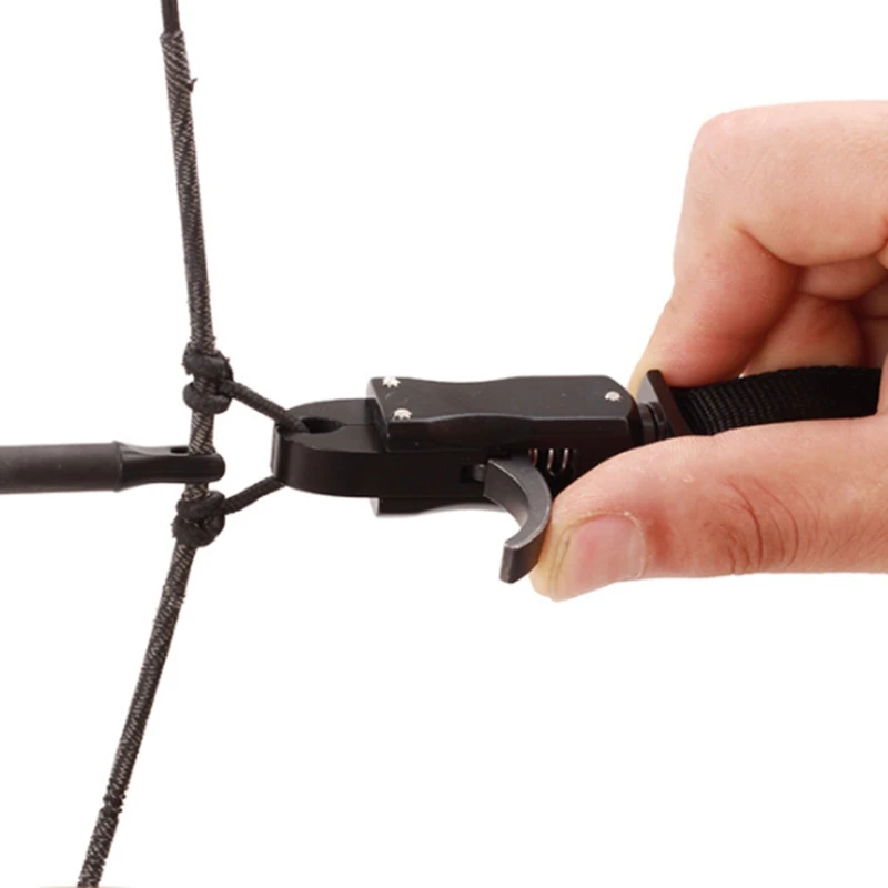 

Black Color Archery Caliper Release Aid Compound Bow Strap Pro Trigger Wristband Bow Release