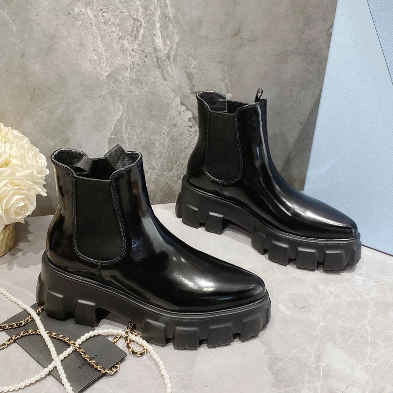 

Italia starbagspra Martine boot Girl platform lace-up Europe and America new handsome motorcycle boot punk boot genuine leather