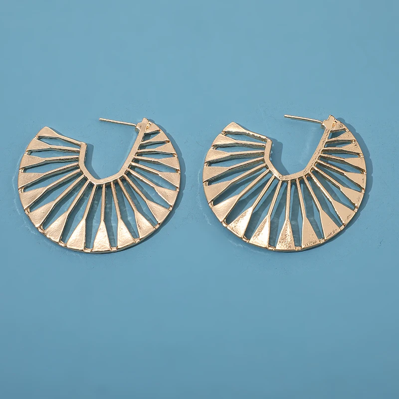 Женские серьги кольца Tocona винтажные в виде Золотой спирали Необычные