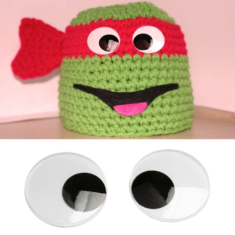 

Jumbo Self Adhesive Googly Wiggly Eyes 7.5/10/15.4cm for Toys Dolls DIY Accessory Eyeball Refrigerator Door