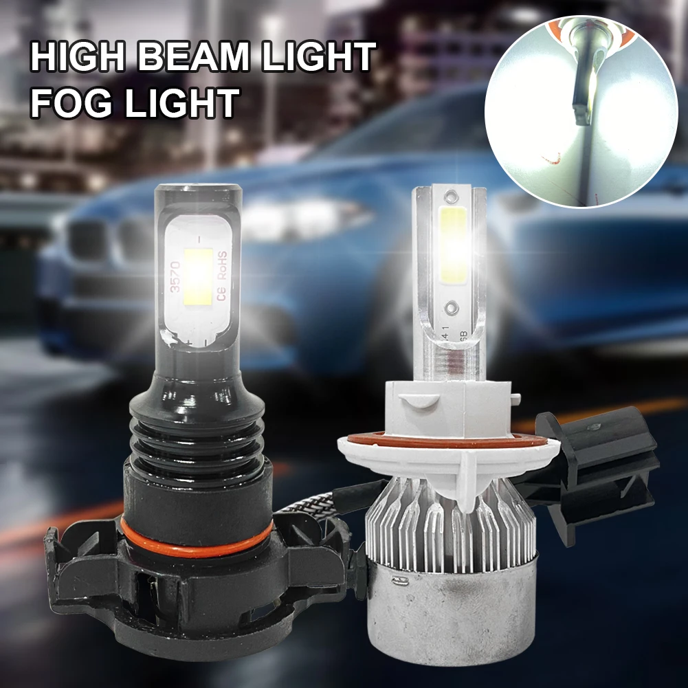 

4PCS LED Car Headlight Fog Light Bar Bulb H13 5202 Beam Combo 12-24V 11000LM White 6000K Headlight Bulb for Ford Escape 08-12