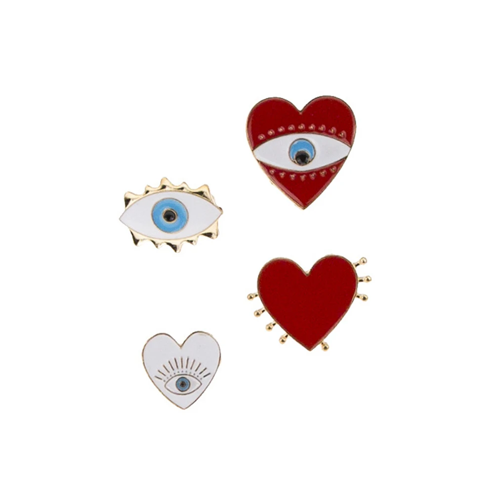 4 шт./компл. женские модные кольца геометрические персиковые в форме сердца виде